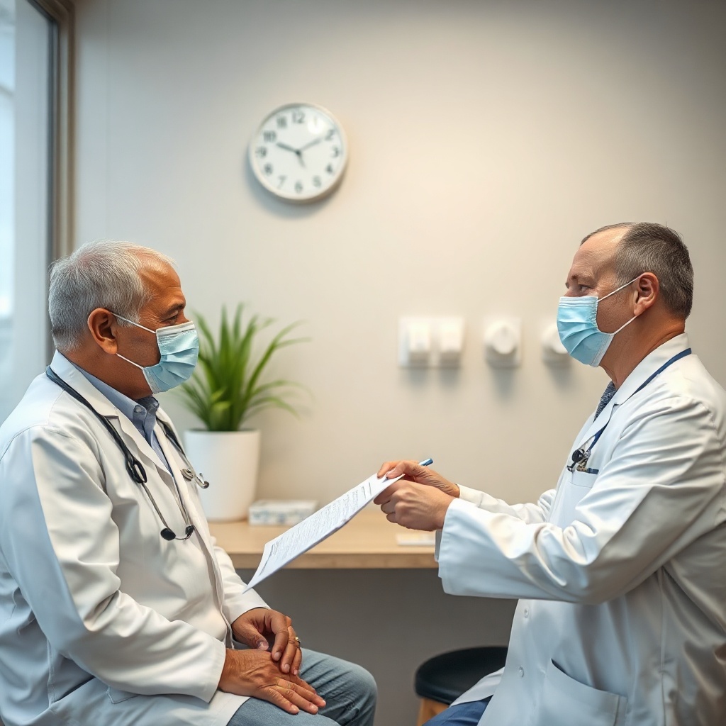 doctor consulting patient